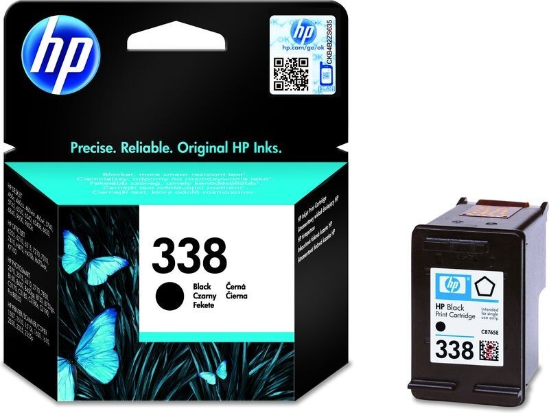 New Genuine HP 338 C8765EE Black Ink Cartridge EXP 01/2021