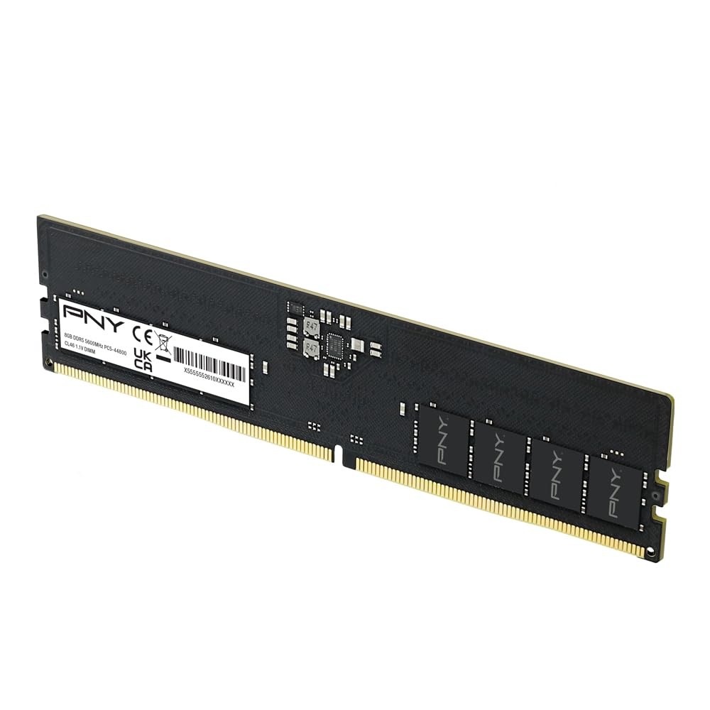 PNY Performance 8GB (1x8GB) DDR5 RAM 5600MHz (PC5-44800) - CL46, 1.1V - Black