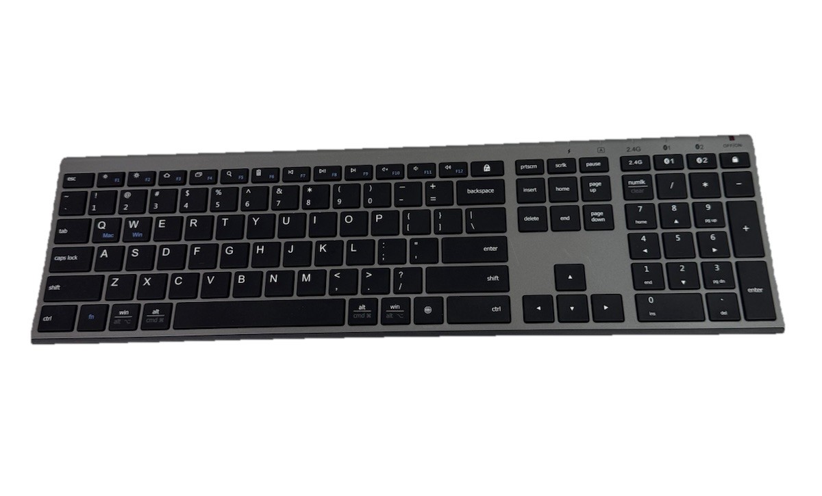 iClever DK03 Bluetooth Keyboard - 2.4G Wireless Keyboard Rechargeable Bluetooth 