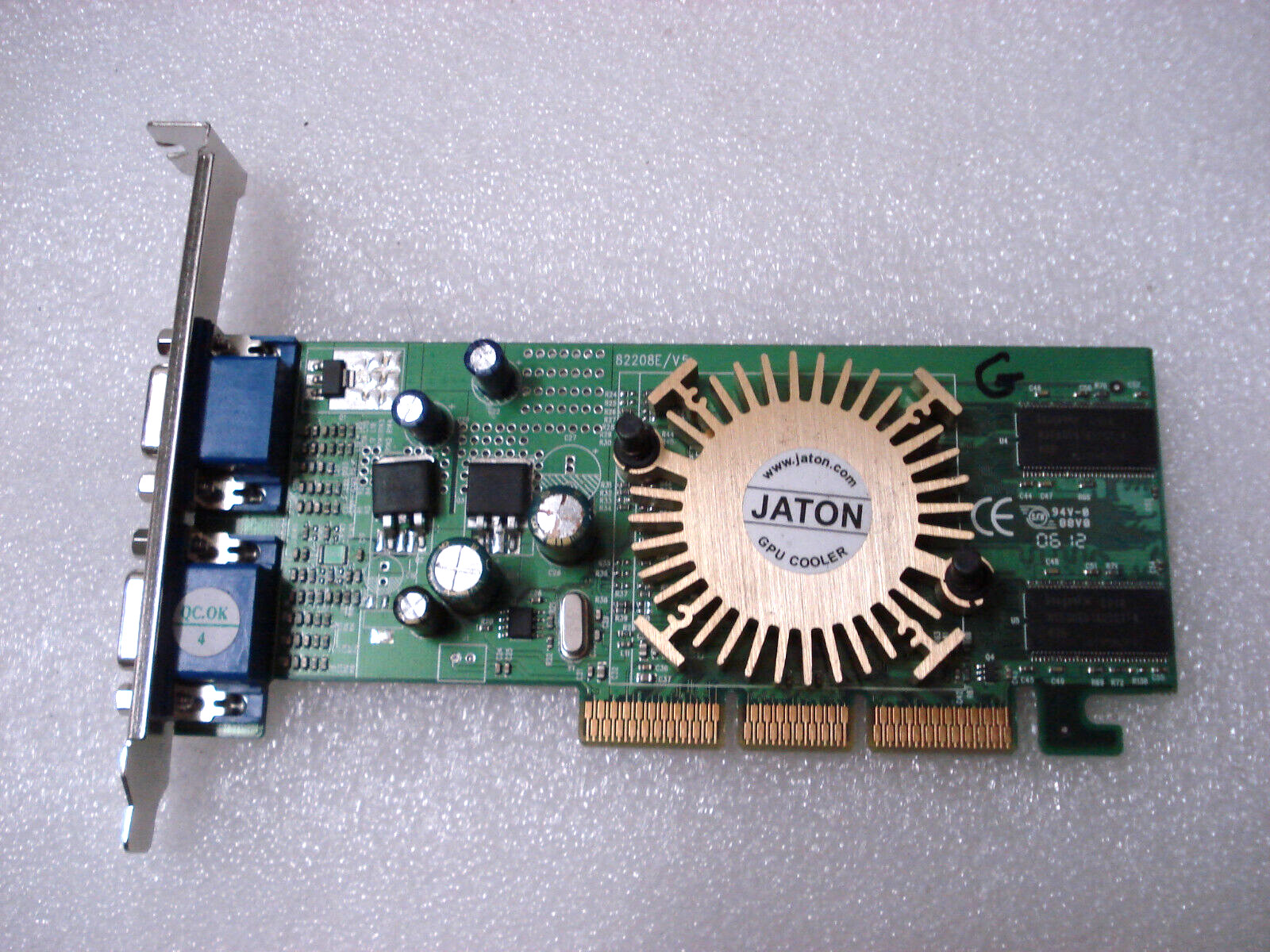 82208E/V5 JATON 3DF MX4000T WIN 128MB 2-PORT VGA VIDEO CARD