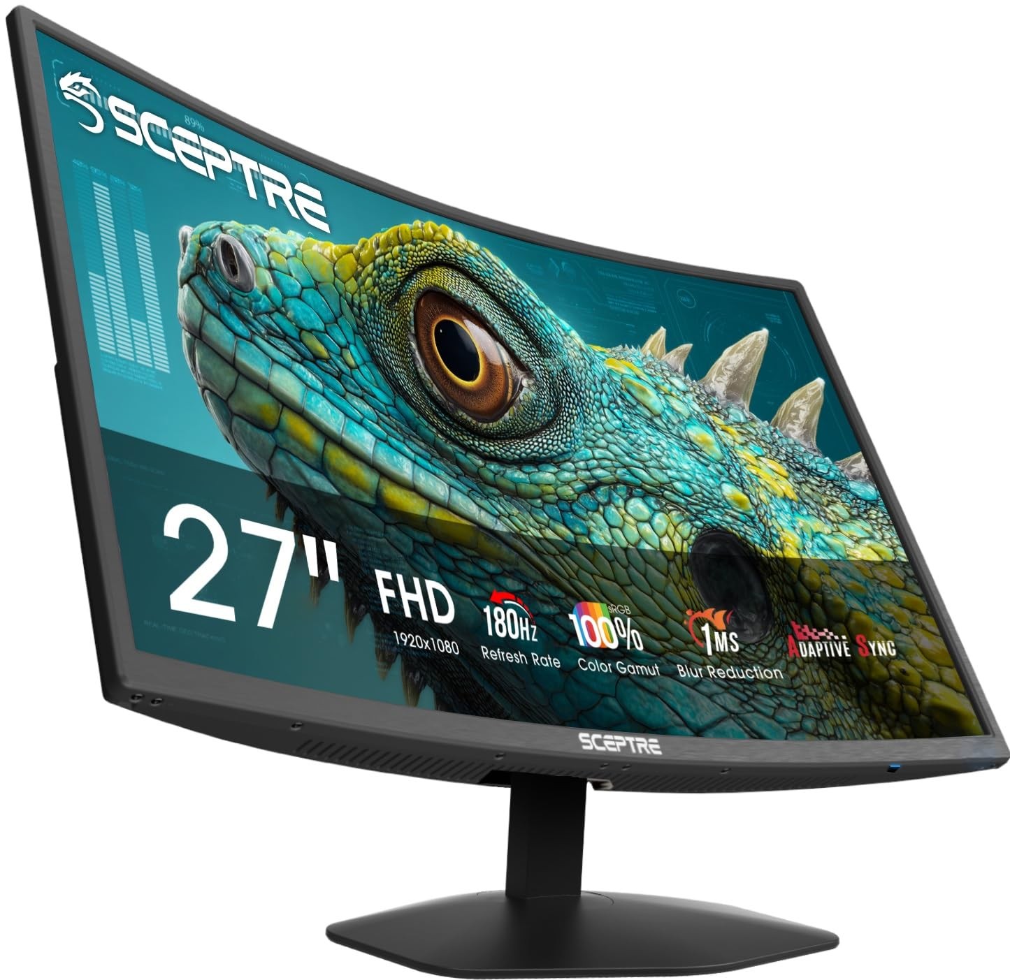 New Sceptre Curved 27-inch Prime Gaming Monitor DisplayPort x2 180Hz HDMI x2...