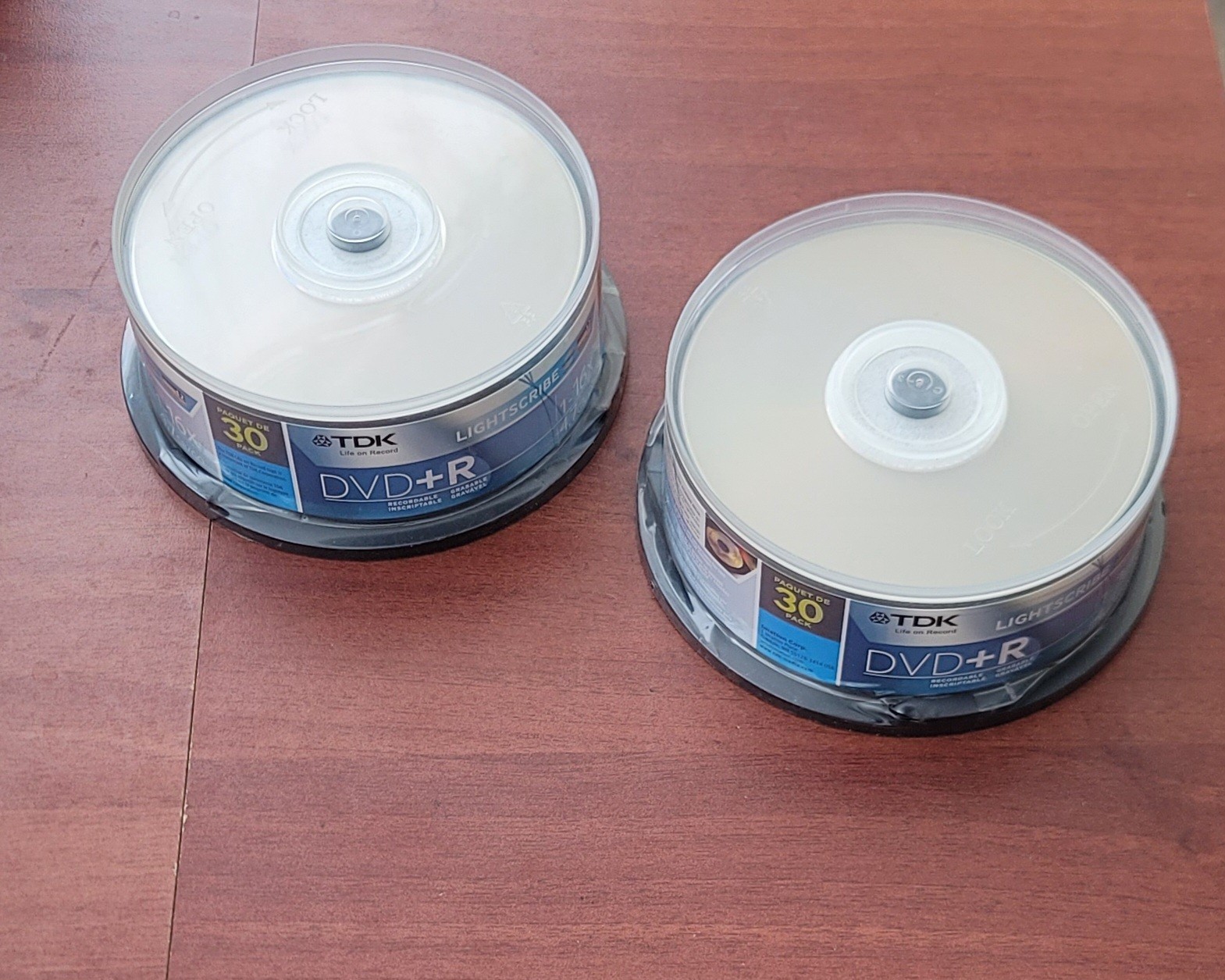 TDK DVD+R 60 Pack 4.7GB 16x Blank Media Spindle Recordable Discs New Sealed 60PK