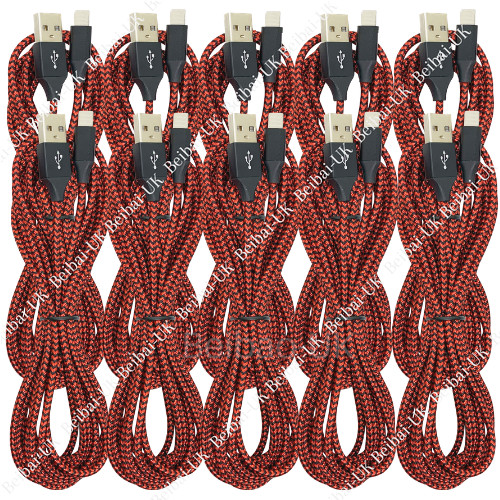 10-Pack Bulk USB Cable 6ft For iPhone 11 XR 8 7 6 Charger Fast Charging Cord Lot