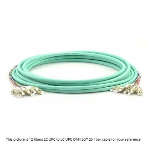 50m 12 Fibers OM4 Multimode MultiFiber PreTerminated Breakout Trunk Cable -8789