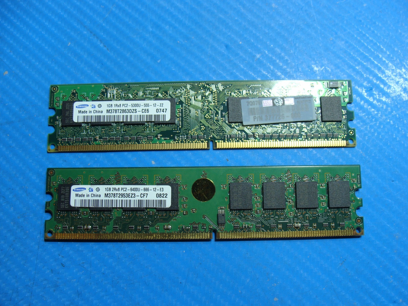 HP DX2300 Samsung 2GB (2x1GB) 1Rx8 PC2-5300U Memory RAM DIMM M378T2953EZ3-CF7