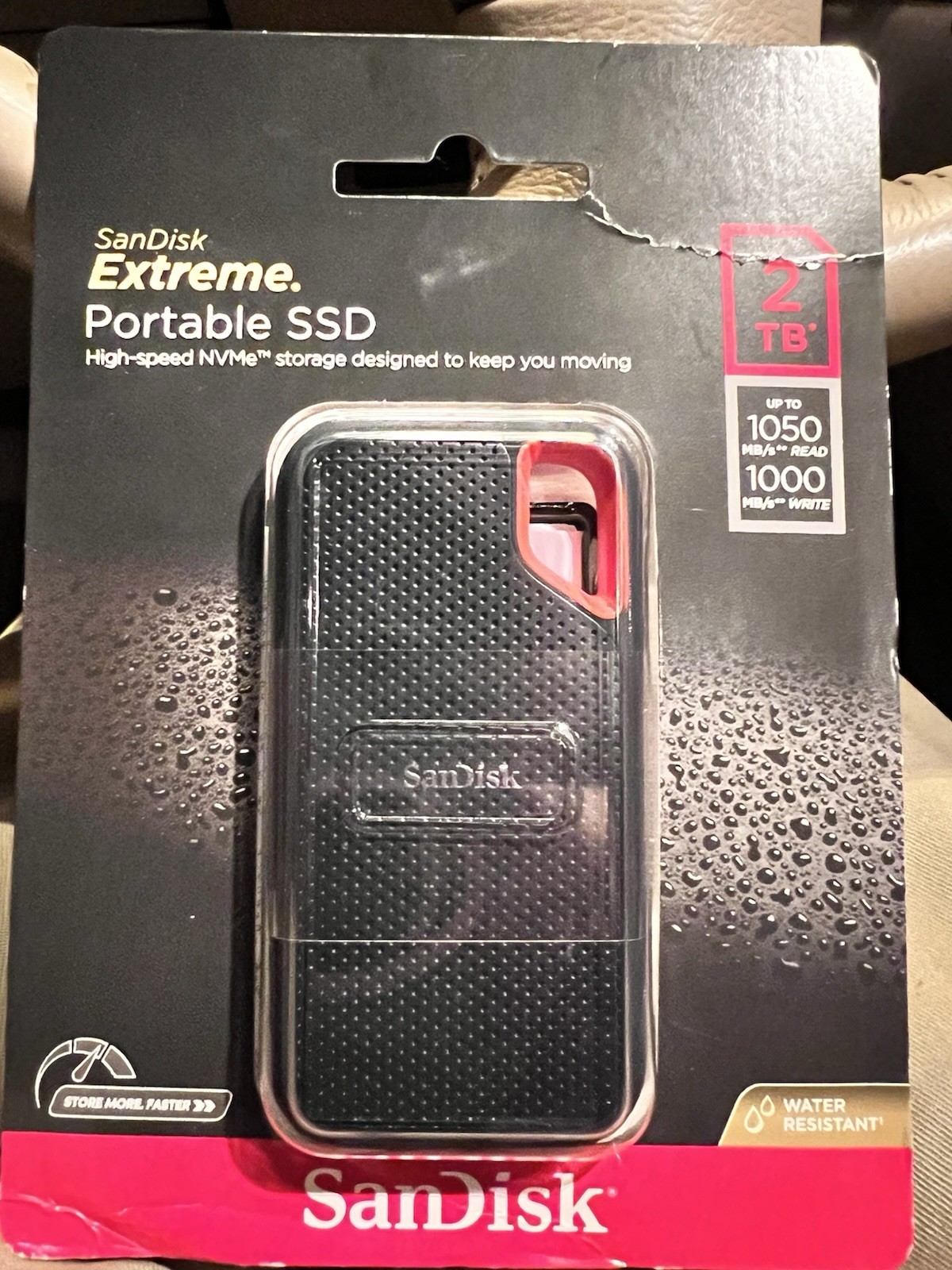 SanDisk Extreme Portable SSD 2TB SDSSDE61-2T00-G25 NVMe USB-C - New Sealed