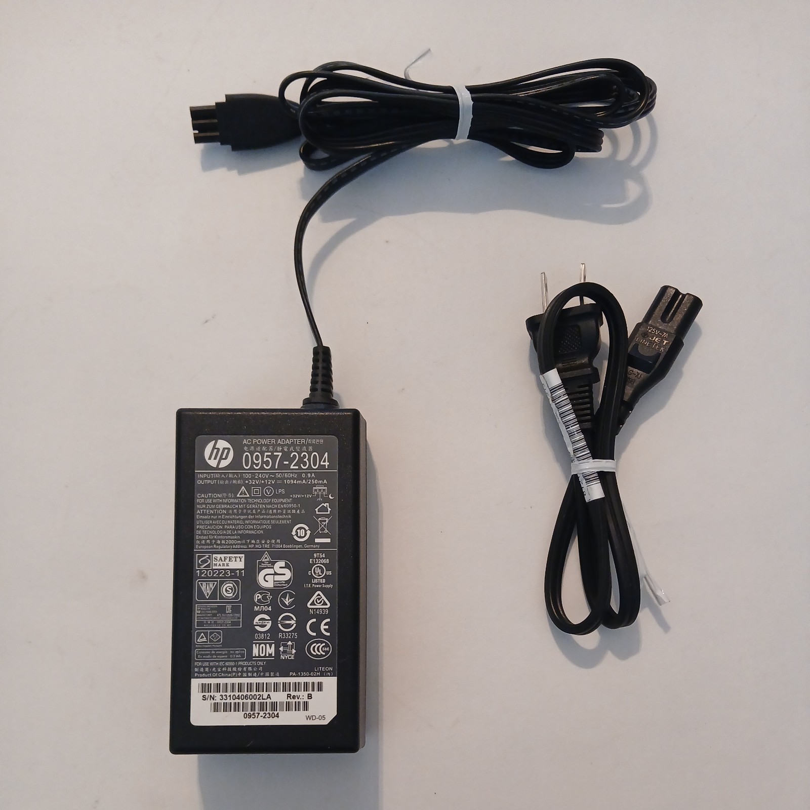 Genuine HP 0957-2304 AC Power Adapter Photosmart 7520 7525 OfficeJet 6600 6700