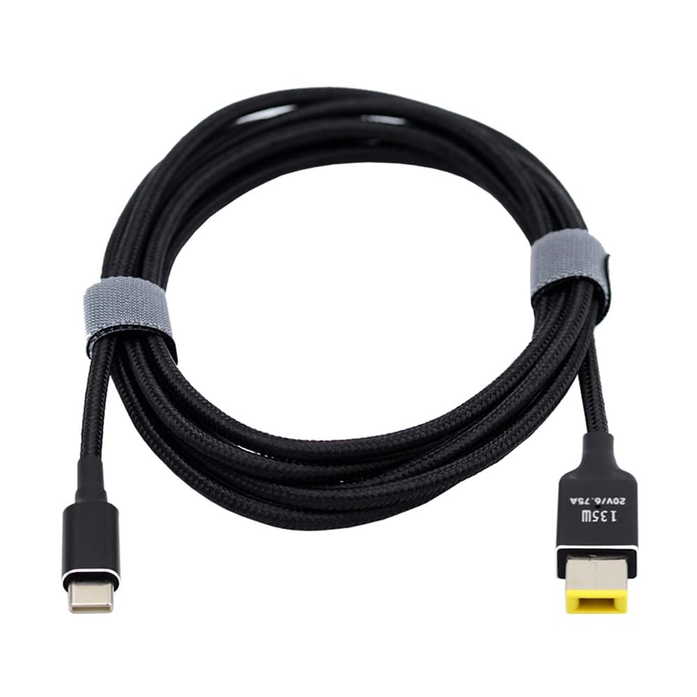 NFHK Type-C USB-C 135W to DC Rectangle 11.0 * 4.5mm Power PD Charge Black