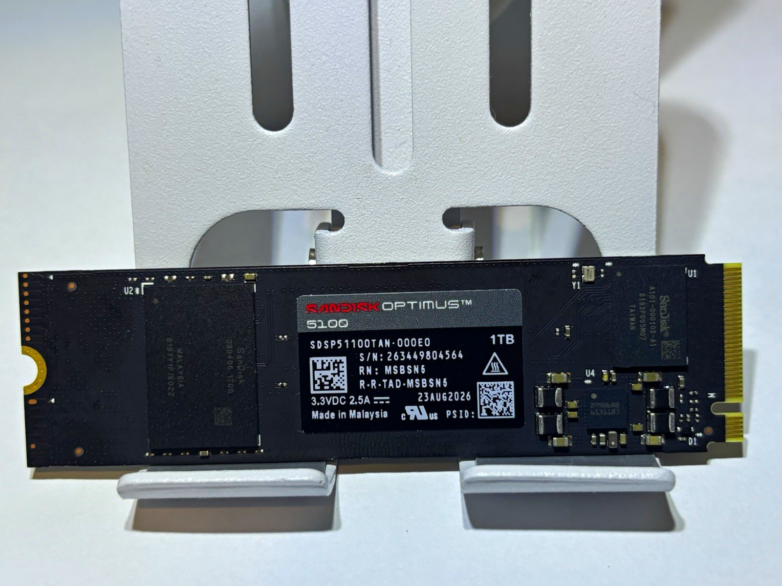 SanDisk Optimus 5100 1TB M.2 NVMe PCIe SSD 7100MB/s SDSP51100TAN