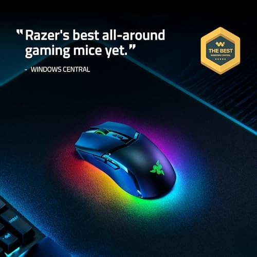 RAZOR RAZER COBRA PRO WIRELESS GAMING MOUSE, 2.4 GHZ, 170 HR BATTERY, -  BLACK