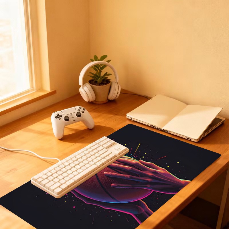 1pc Extra-large, Non-slip, Durable Desk Mat, Mouse Pad, Featuring Basketball G
