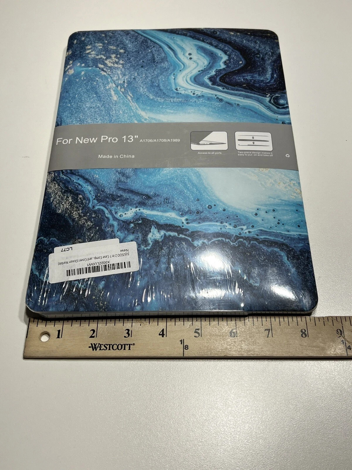 Blue Ocean Marble Apple Laptop AIR 13 A1706/A1708/A1989 Protective Case