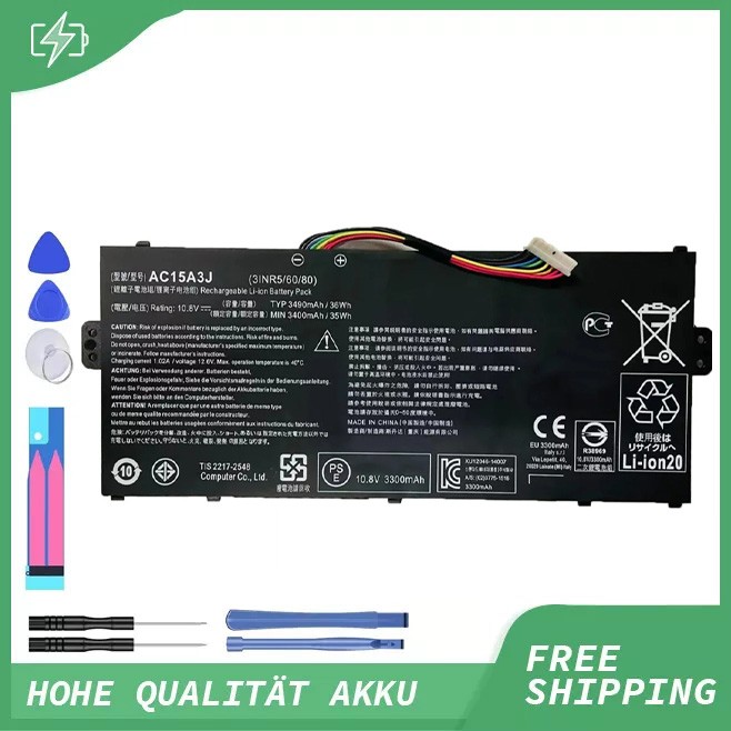 Battery For Acer AC15A8J AC15A3J CB5-132T C738T 11 CB5-132T-C1LK KT00303017