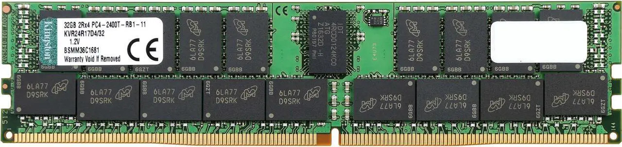 Kingston Technology DDR4 ECC Reg CL17 DIMM 2Rx4 Server Memory (KVR24R17D4/32MA)