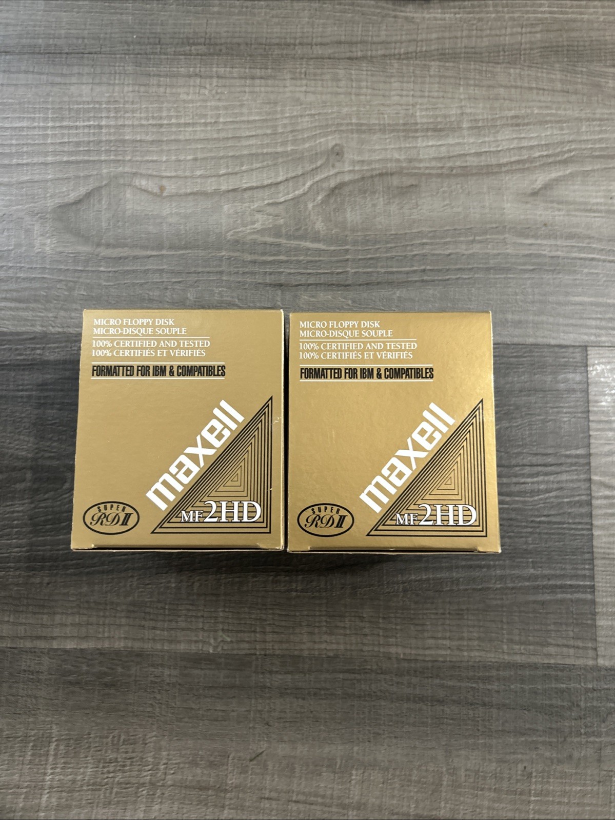 60 Maxell High Density MF2HD Floppy Discs 2 Packs Of 30 NEW Open Box