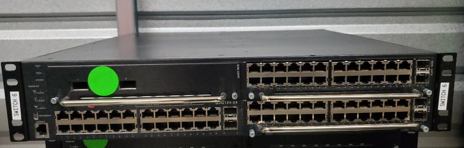 Enterasys G3G124-24 24-Port Switch w/G3K-2XFP, G3G-24TX Expansions Power and Fan