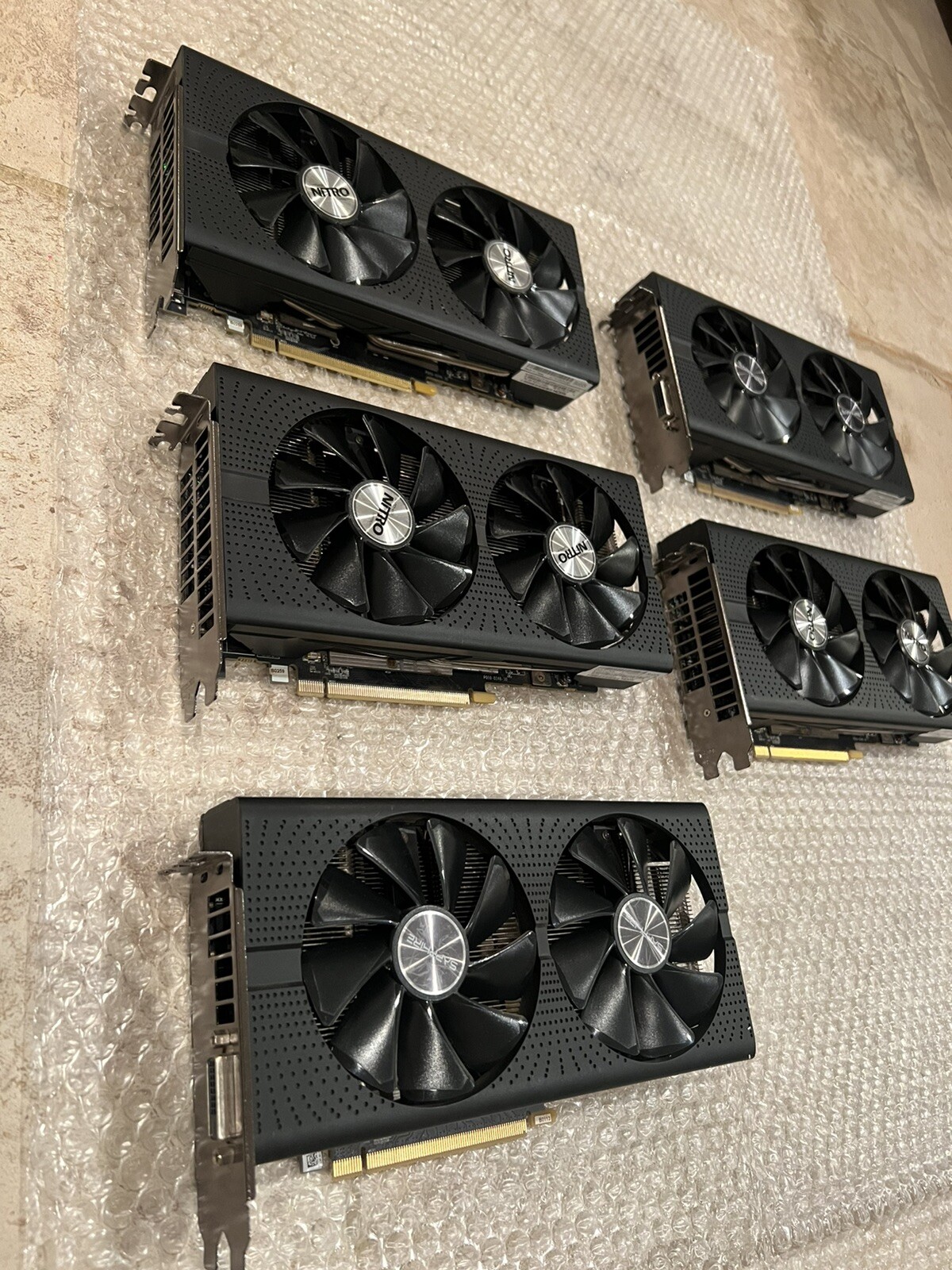 Lot Of 5X Radeon RX 470 8GB GDDR5 Video Cards Immaculate Condition