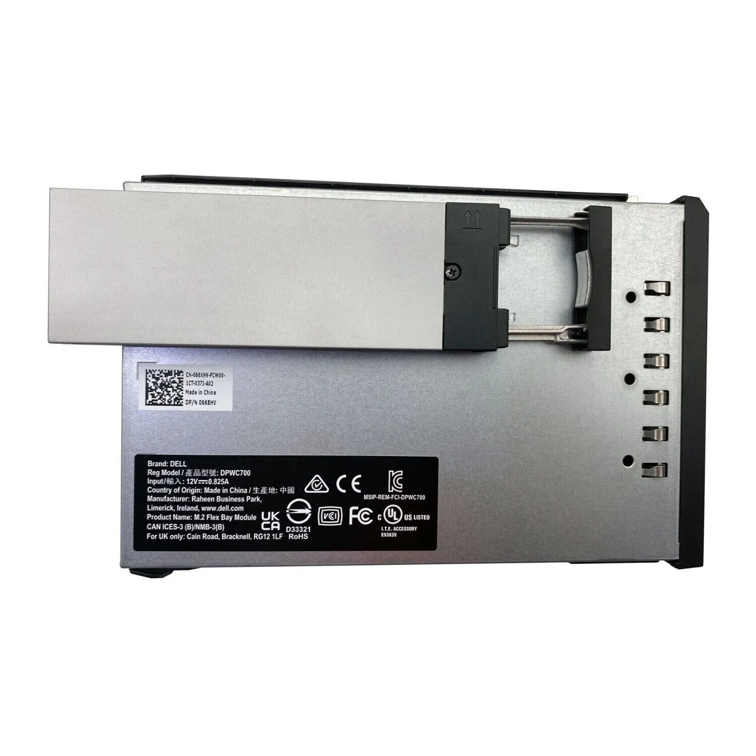 Dell T5820 T7820 T7920 M.2 to SAS Flex Bay DPWC700 66XHV 066XHV w/tray no SSD