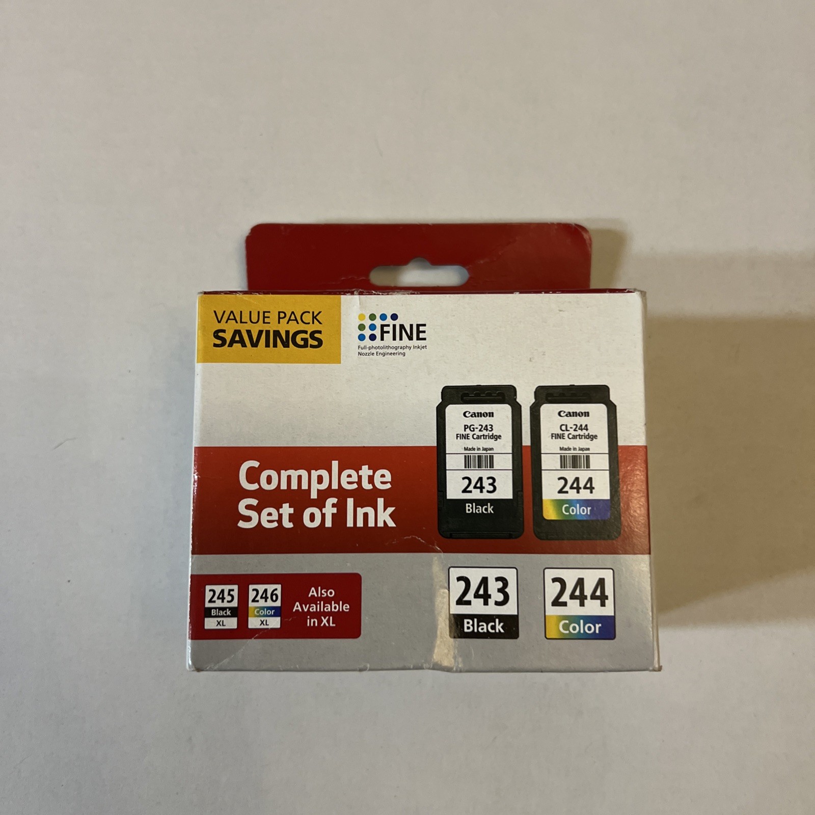 Canon PG-243 Fine Cartridge Black and CL-244 Fine Cartridge Color New