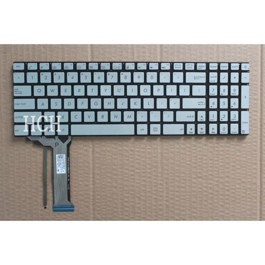 NEW For ASUS N551 N551J N551JB N551JK N551JM N551JQ backlit Silver US keyboard