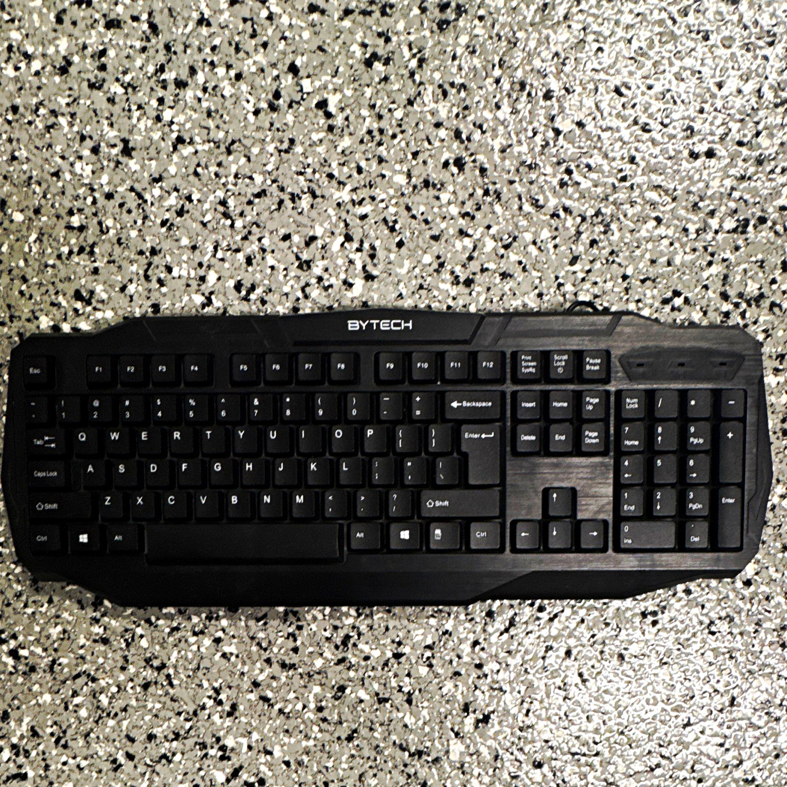 BYTECH BK-KB-10-BK Wired USB Gaming Keyboard Full-Size QWERTY Black