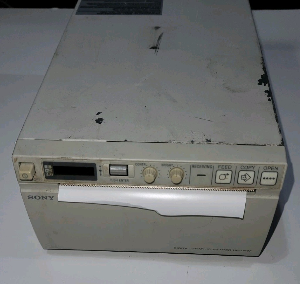 Sony UP-D897 Ultrasound Digital Graphic Photo Thermal Printer With Power Cord
