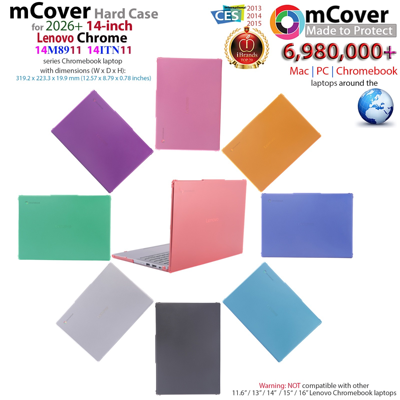 NEW mCover for 2026+ 14" Lenovo Chrome 14M8911 14ITN11 Chromebook Laptop PC