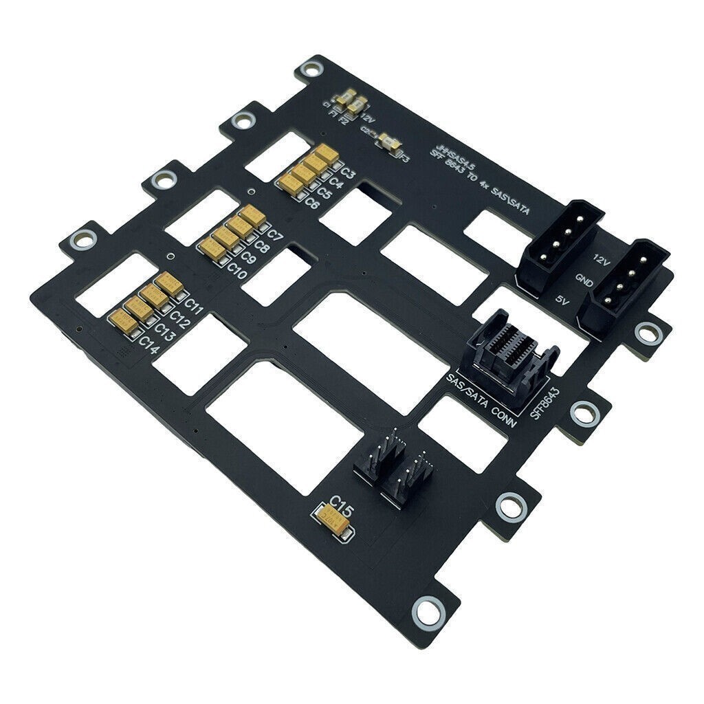 SAS\SATA Hard Disk Backplane for Nas Storage Server Expansion Board 6Gbp SFF8643