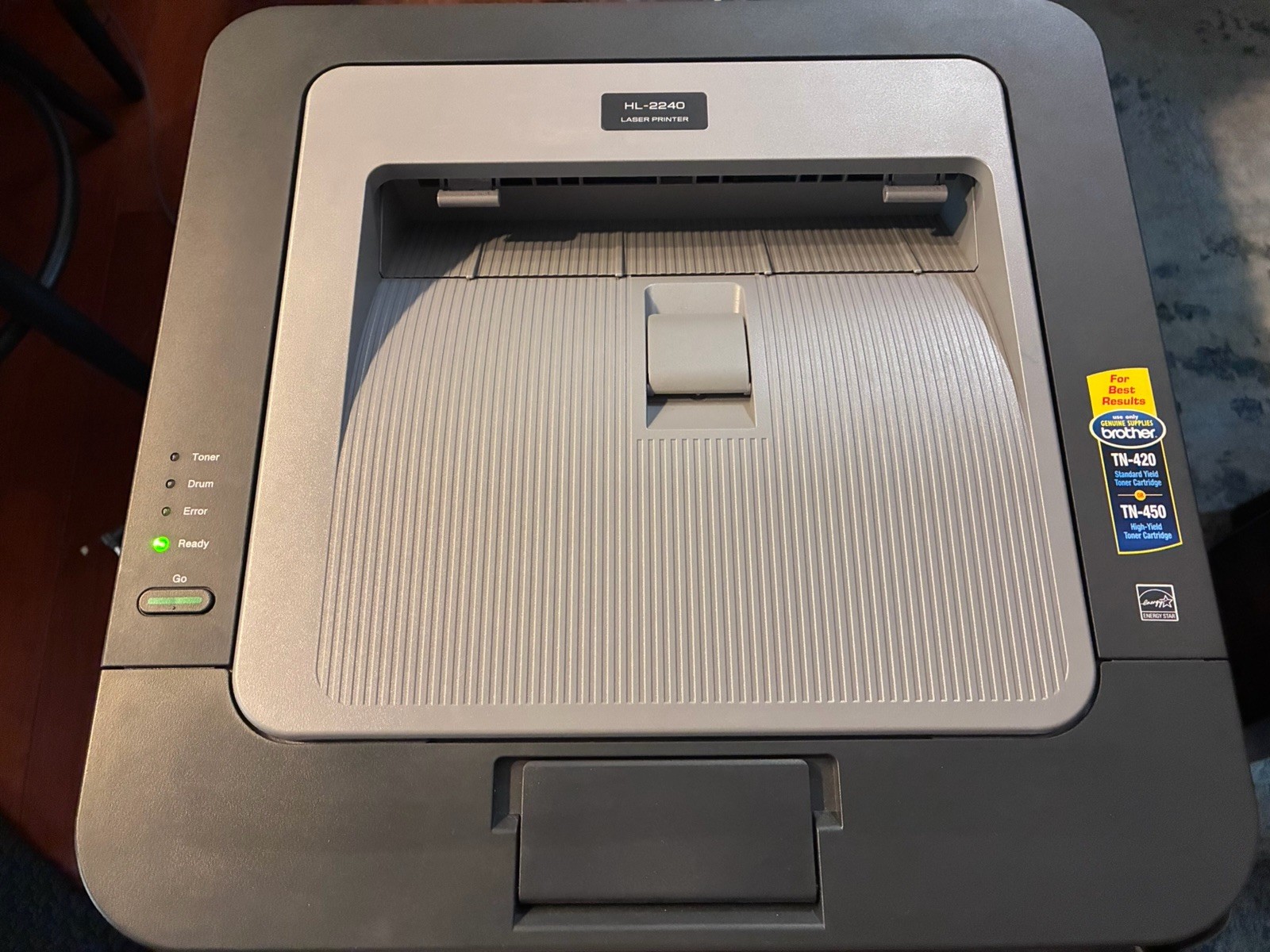 Brother HL-2240 Monochrome Laser Printer 90% Toner 95% Drum - 1014 Pages Total