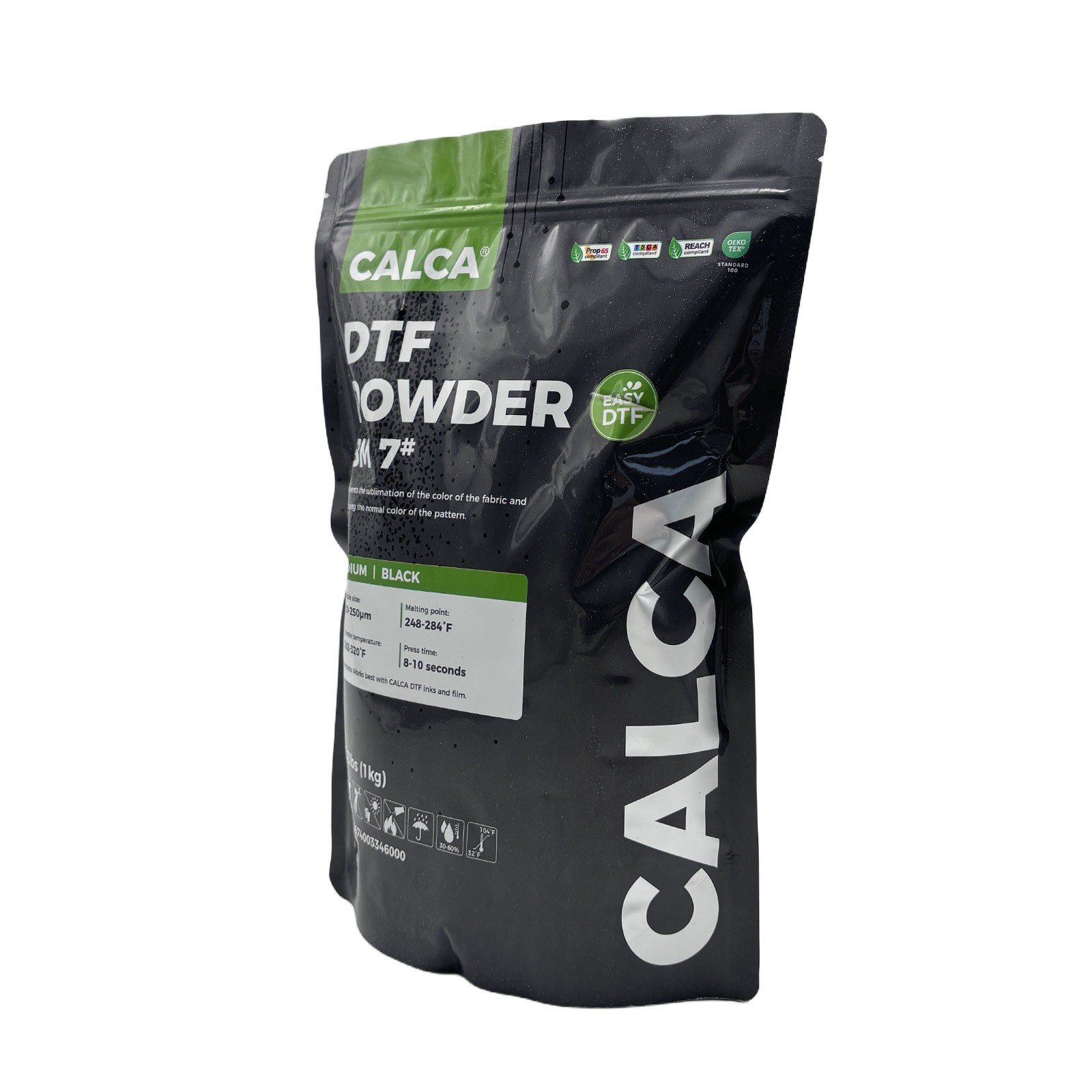CALCA TPU DTF Powder Digital Transfer Hot Melt Adhesive Black Anti-sublimation
