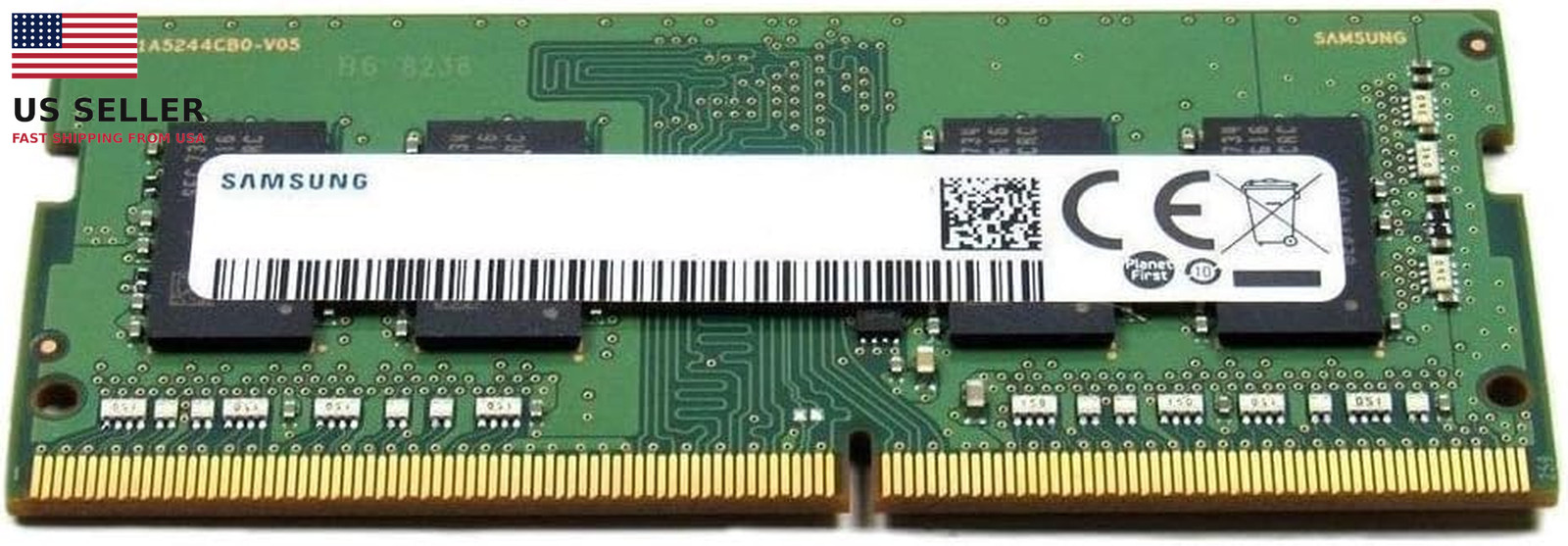 Samsung 4GB DDR4 SODIMM RAM Module 3200Mhz 1Rx16 PC4-3200AA 260-Pin SDRAM Lapto