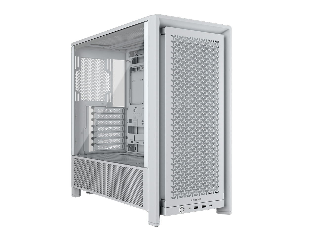 Corsair FRAME 4000D RS White Steel / Tempered Glass ATX Mid Tower Computer Case