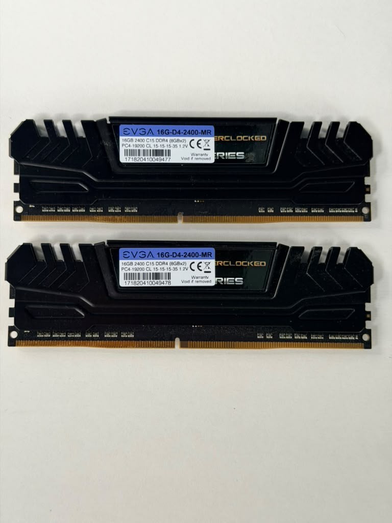 EVGA SuperSC 16GB (2x8GB) DDR4 2400MHz CL15 Desktop RAM Black 16G-D4-2400-MR