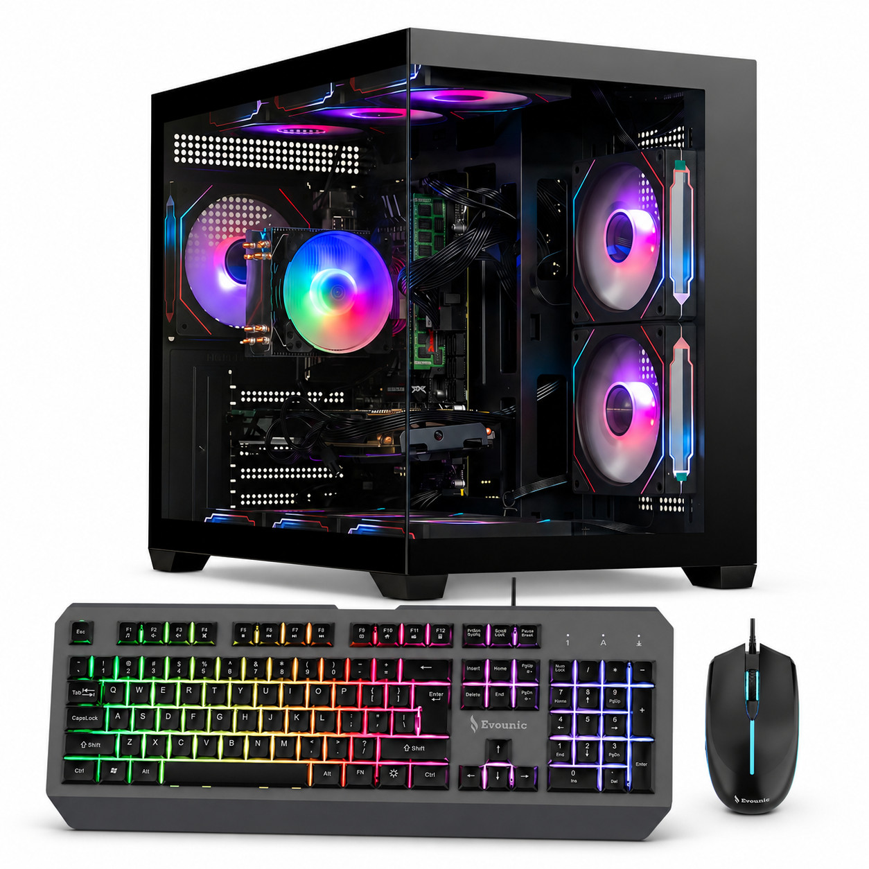 Prebuilt Gaming PC,RTX 5050,Ryzen 7 5800X,16GB RAM,1TB NVMe,WiFi 6,BT5.4,Win11