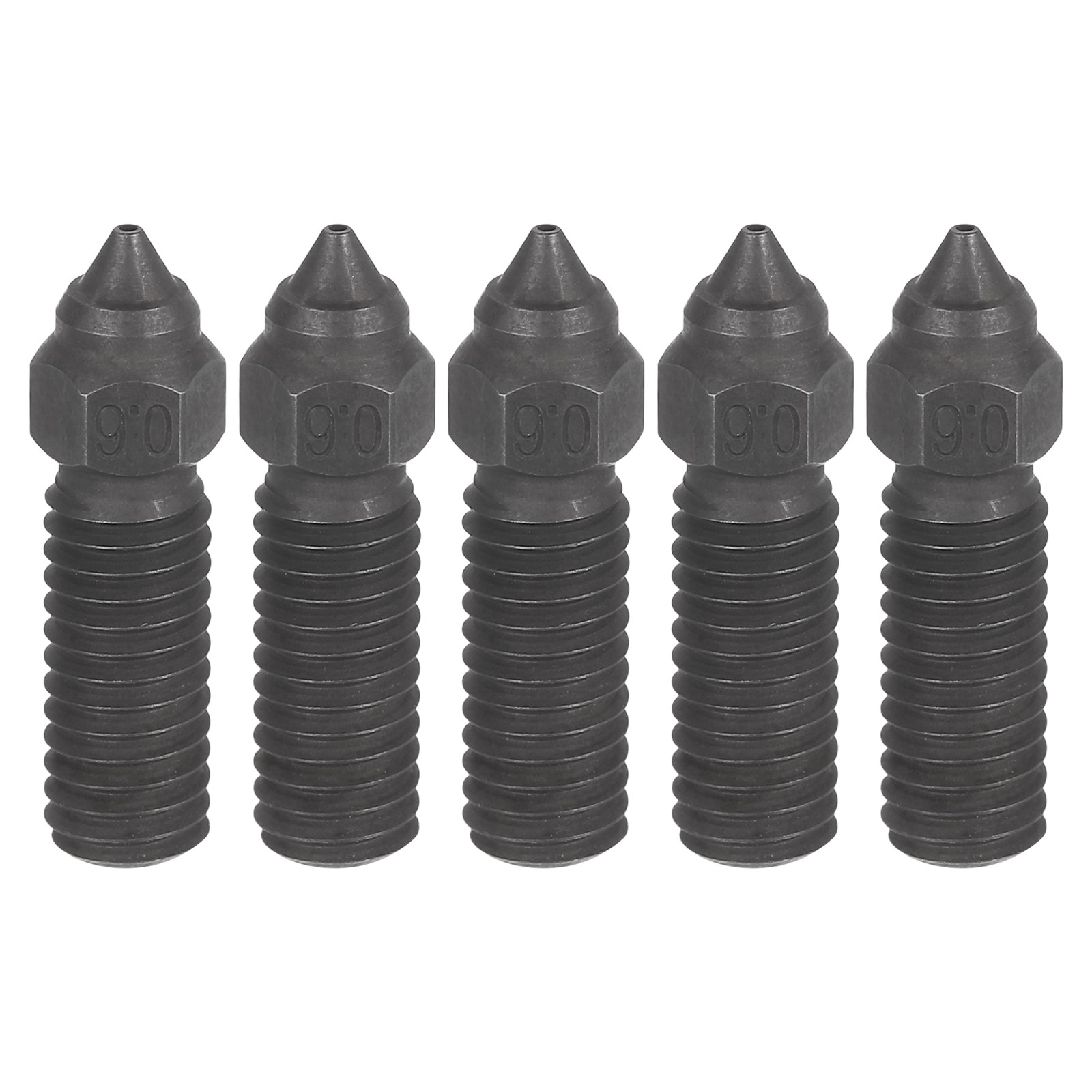 5 Pcs Hardened Steel Nozzles, 0.6mm M6 Thread for Carbon 3D Printers