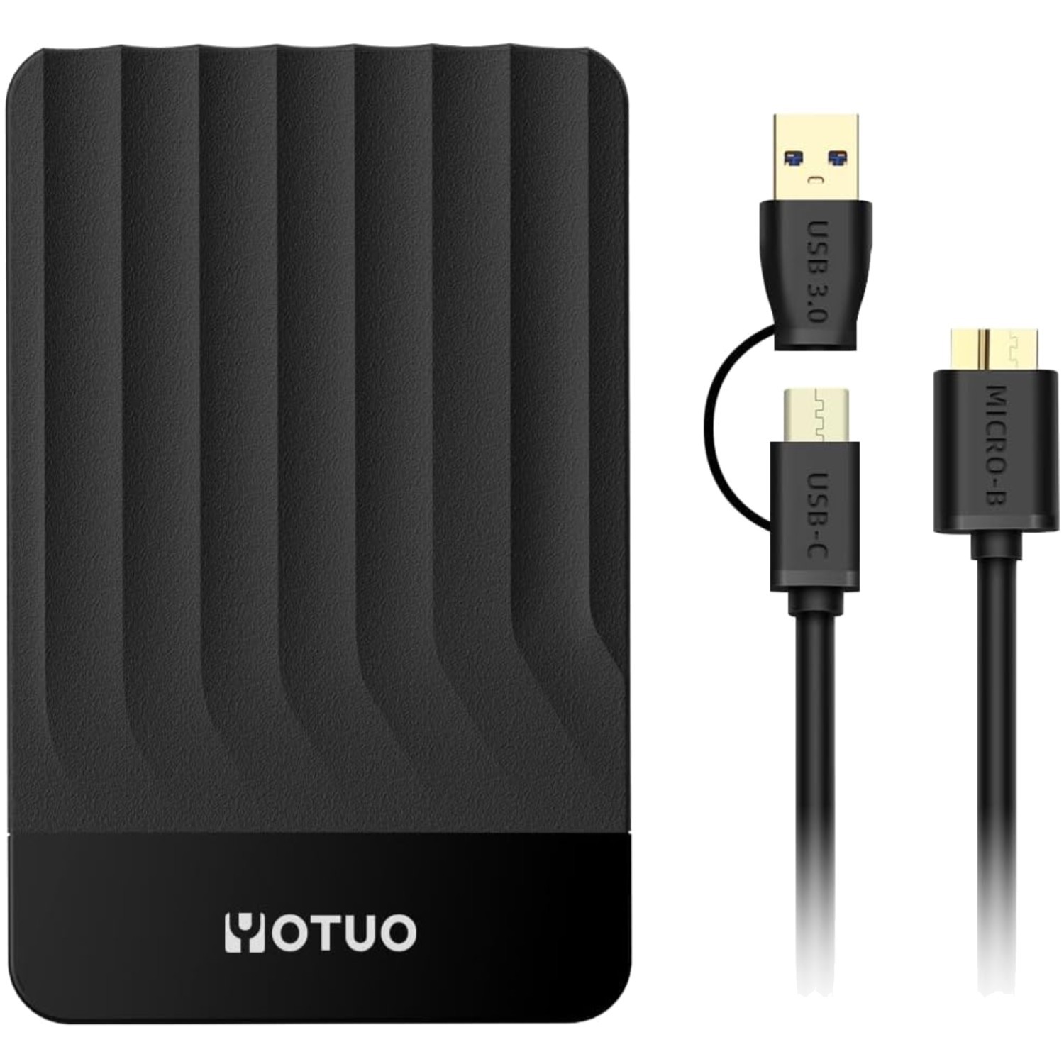 750GB External Hard Drive - USB 3.0 & USB-C, Portable Storage for Gaming & Work