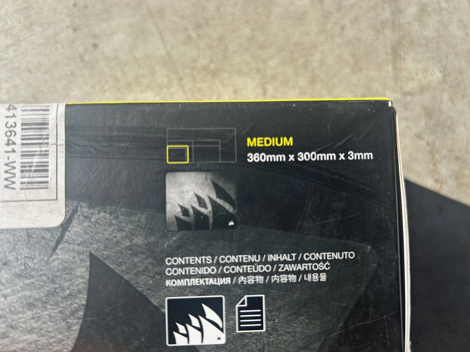Corsair MM300 PRO Gaming Spill-Proof Cloth Mouse Pad Black 360x300x3mm