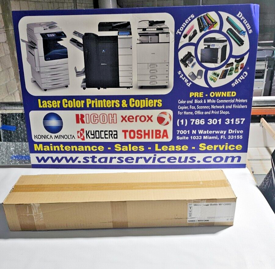 Ricoh 416889 (D1363507) Waste Toner Container MP C8002SP, Pro C5100s New in Box