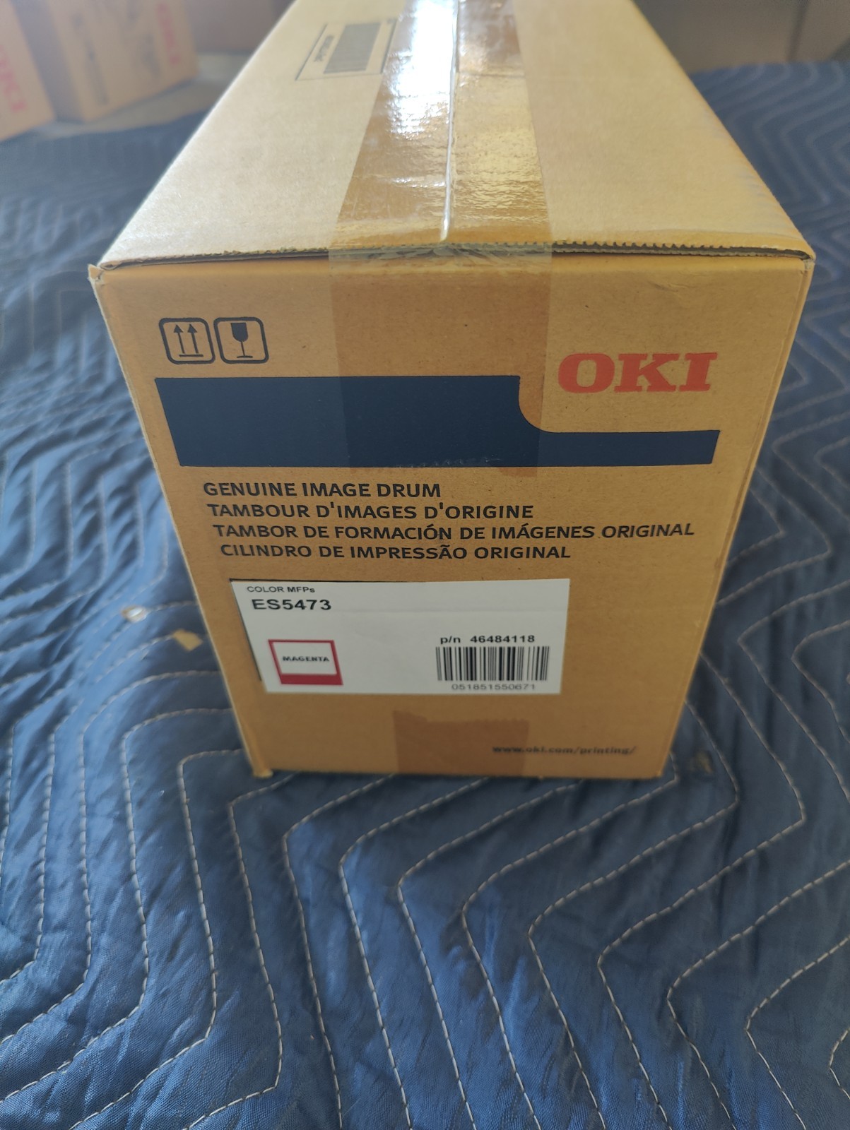 OKI Color MFPs ES5473 MAGENTA Genuine Image Drum P/N 46484118