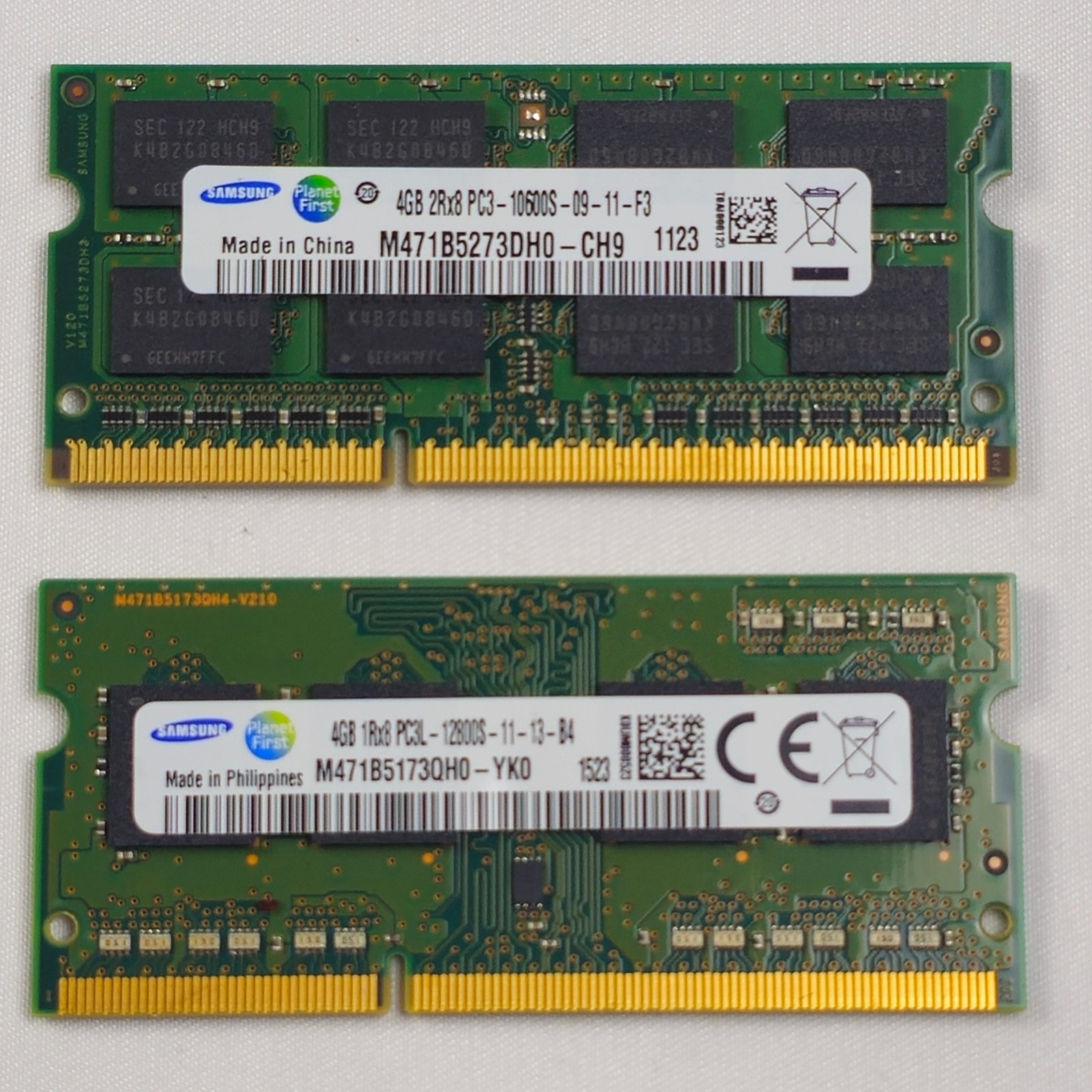 Samsung 8GB 2x4GB PC3 PC3L 1333 1600 DDR3 SODIMM Laptop RAM Lenovo 55Y3717