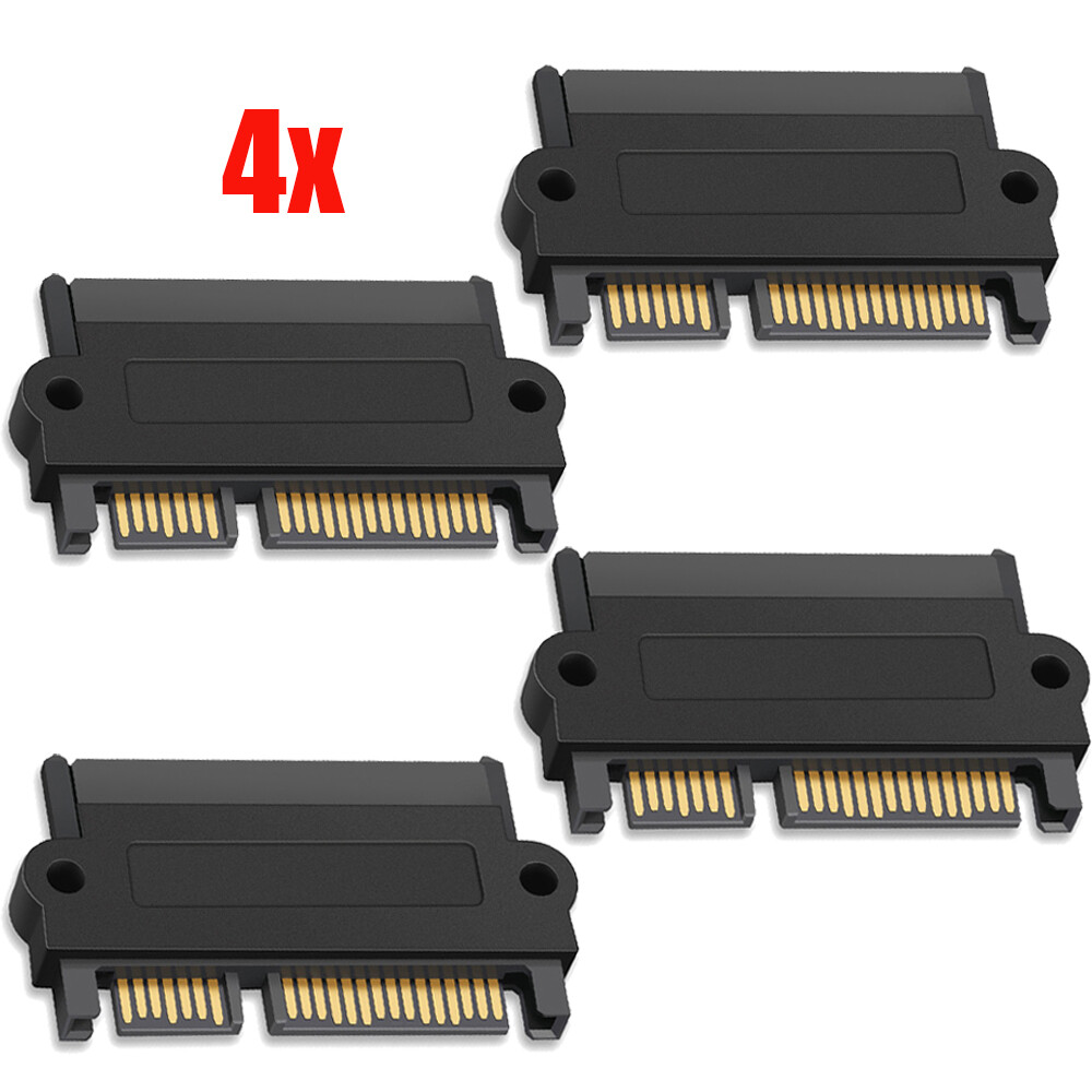 SFF-8482 Computer Cable Connectors SAS to SATA 22 pin HDD Raid Adapter 4PCS