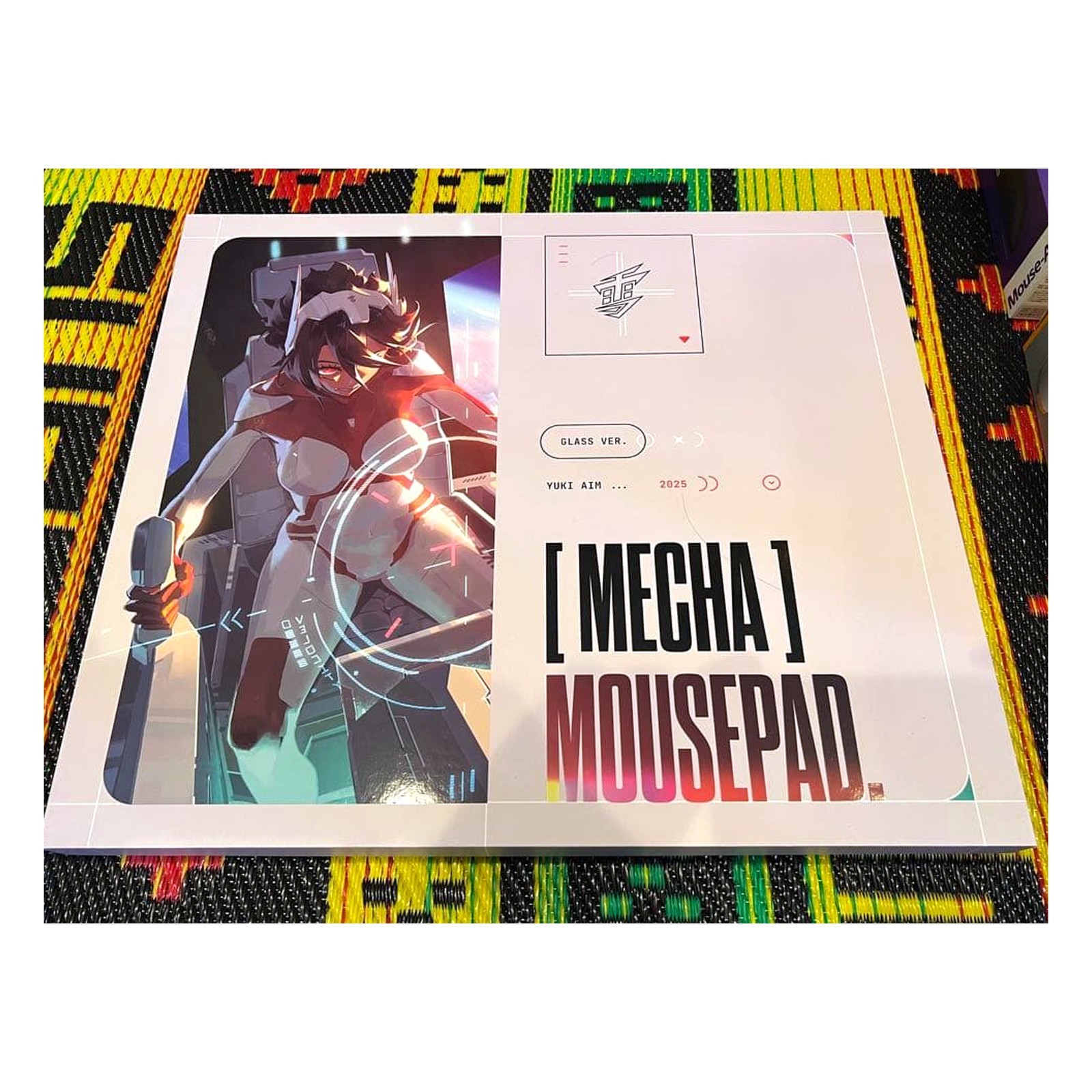 Yuki Aim Mecha Mousepad Glass Ver. 2025 Gaming Pad Japan Import USED