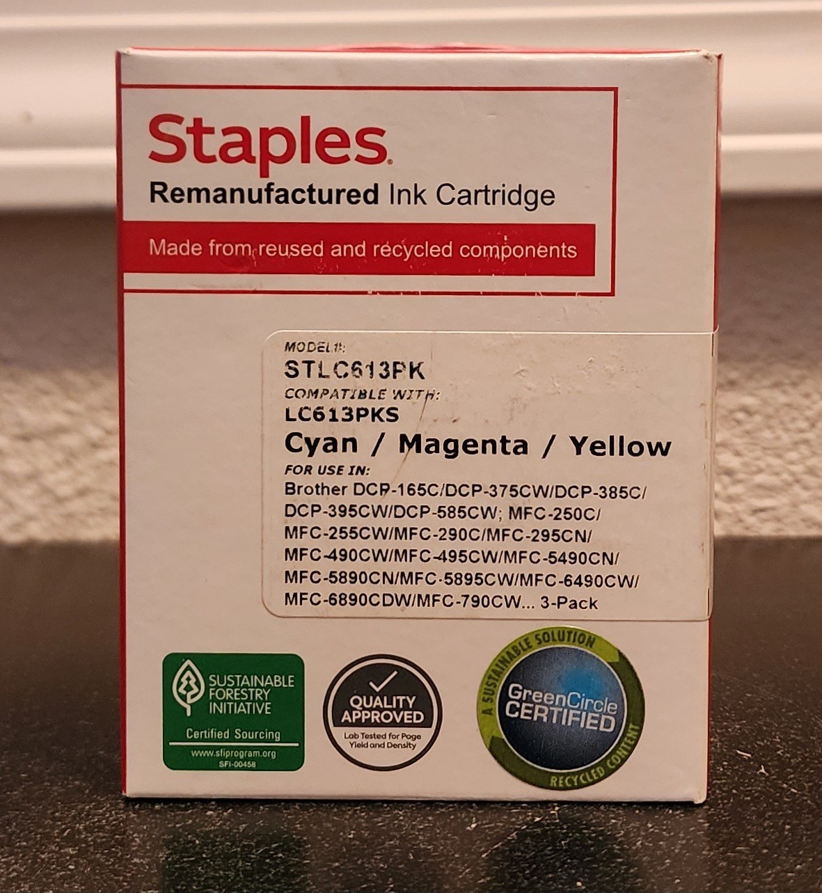 Staples Ink Cartridge STLC613PK
