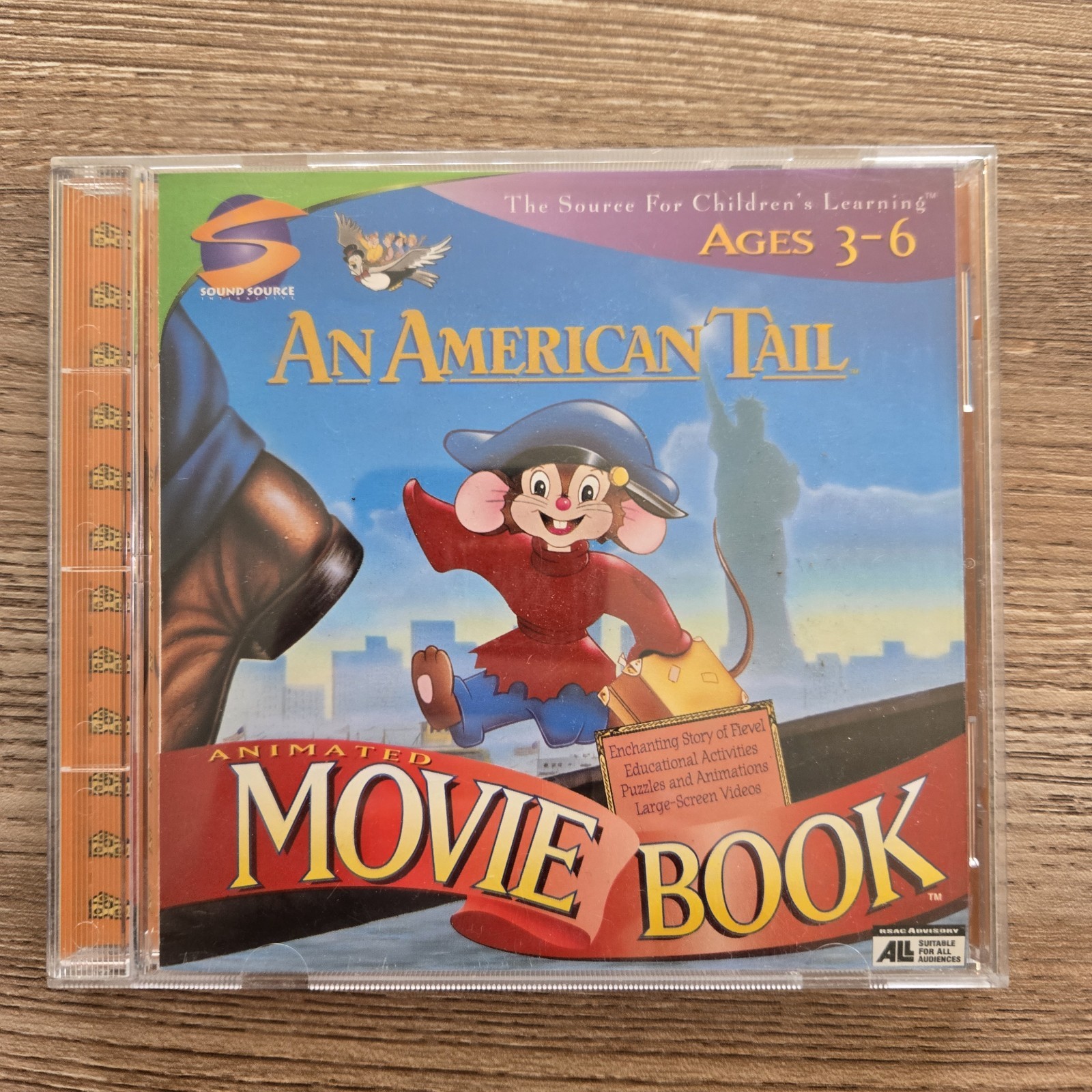 An American Tail : Movie Book (CD Sound Source Interactive 1998) EDUCATIONAL