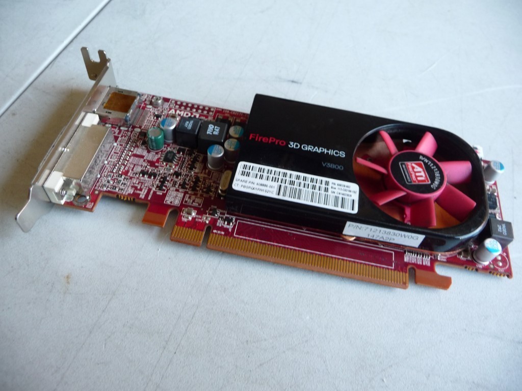 AU SELLER AMD ATI FirePro V3800 512MB DDR3 PCIe LOW PROFILE  -TESTED