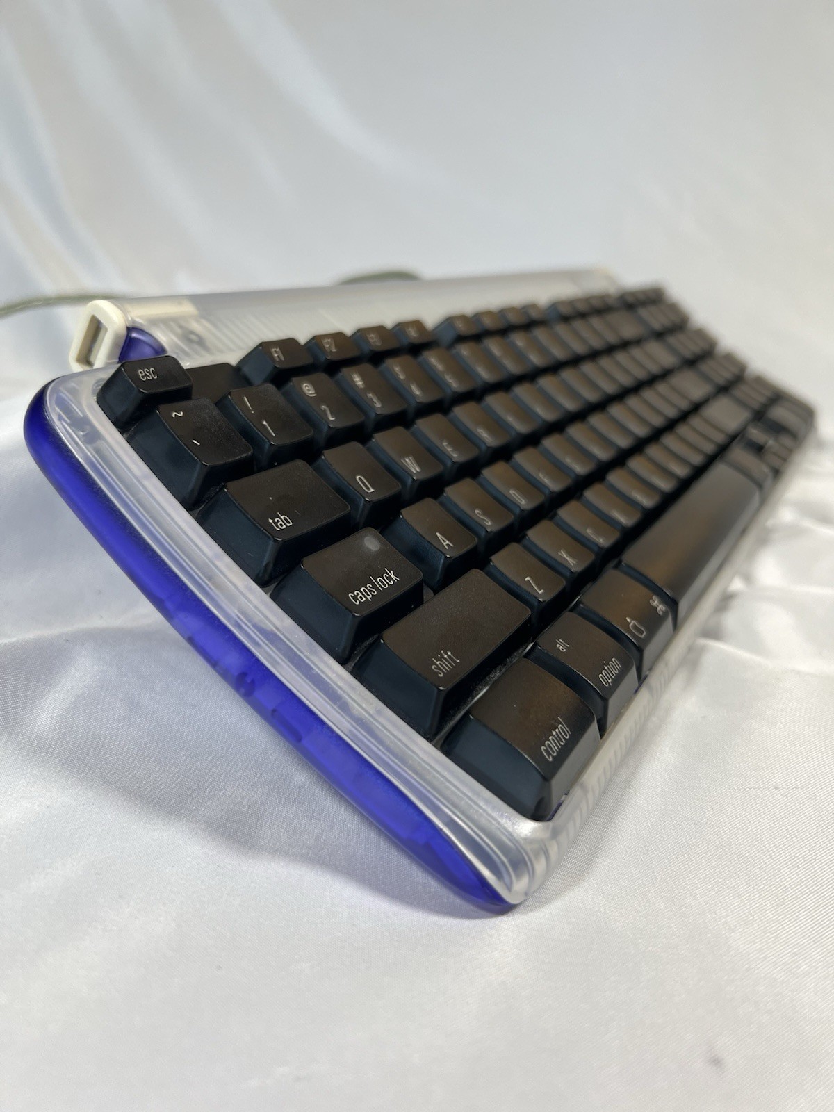 Vintage Apple USB Keyboard Purple Grape Translucent iMac 1999 M2452 Tested
