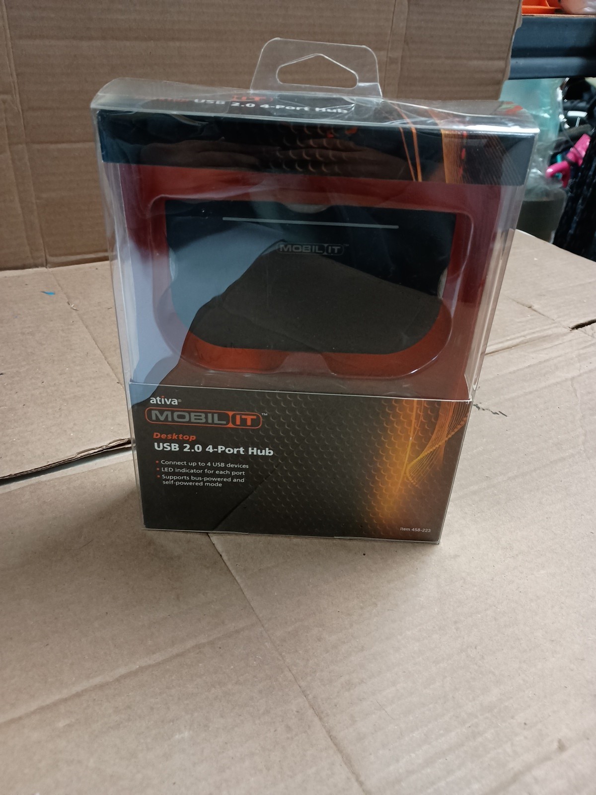 ATIVA MOBIL IT USB 2.0 4-PORT HUB- NEW