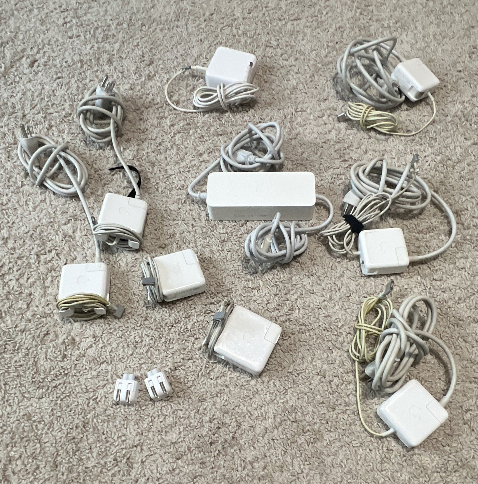 HUGE LOT of various/genuine Apple Power Adapters for Apple MacBooks