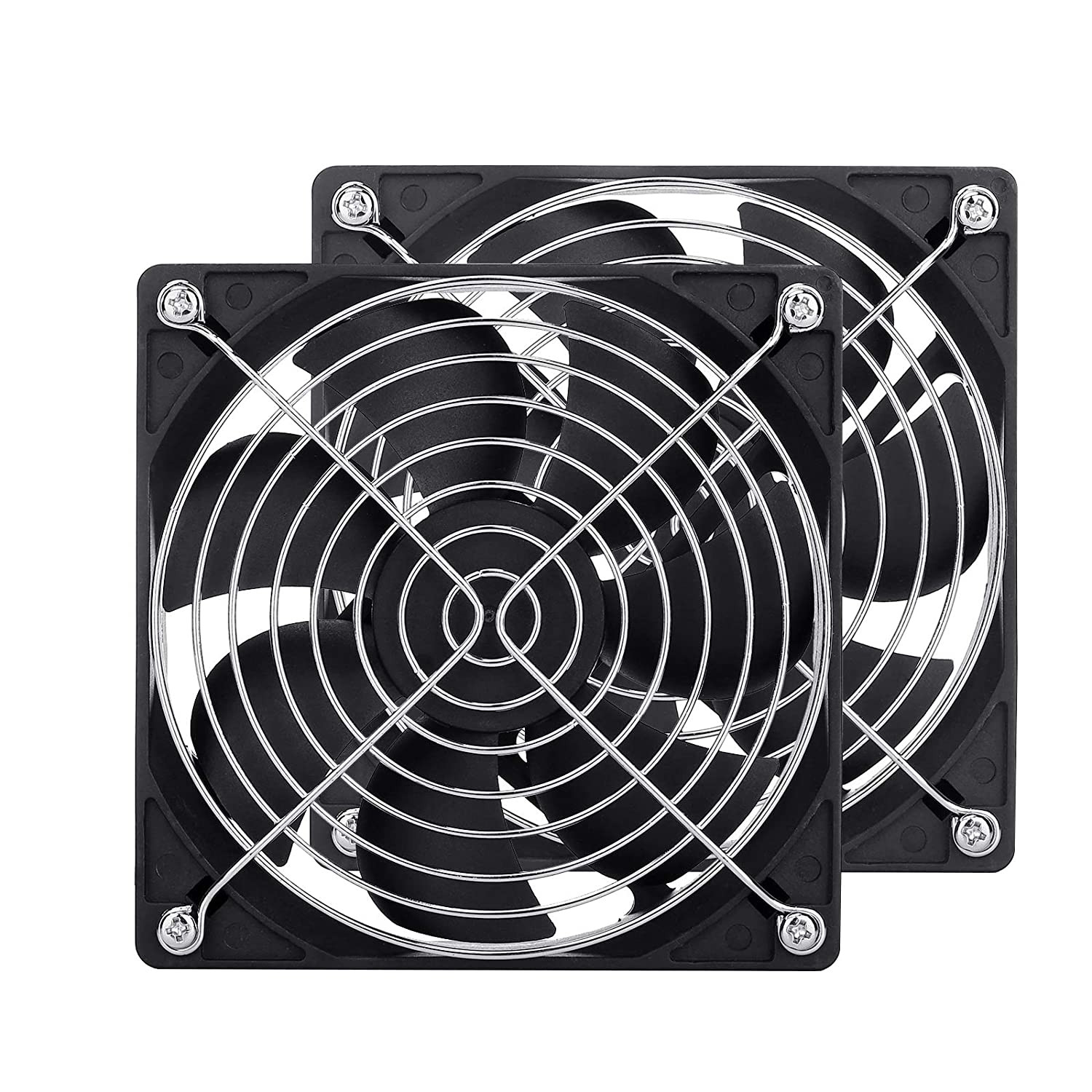 Ventilador de computadora de 12 V CC (paquete de 2) de 120 mm
