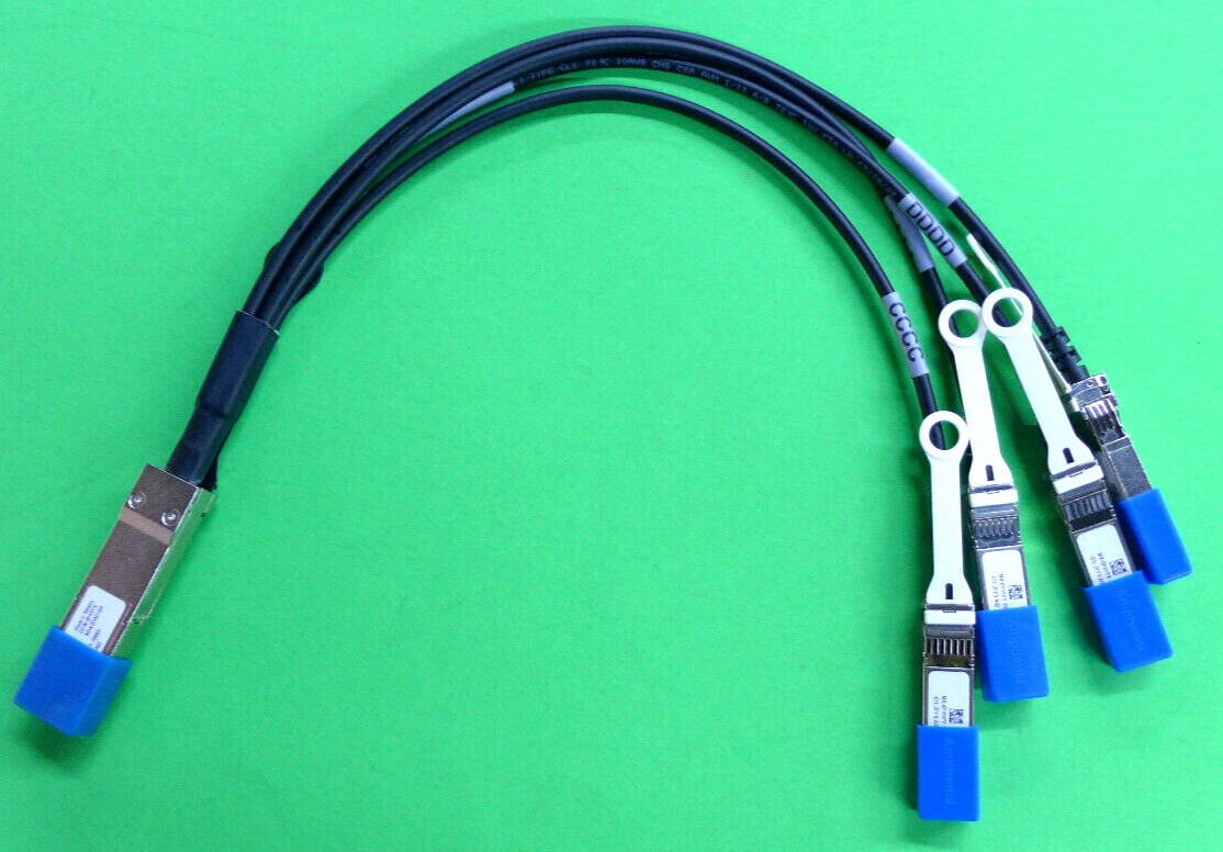 New Dell Force10 Copper Breakout Cable 14" QSFP+ to 4x SFP+ P4YPY